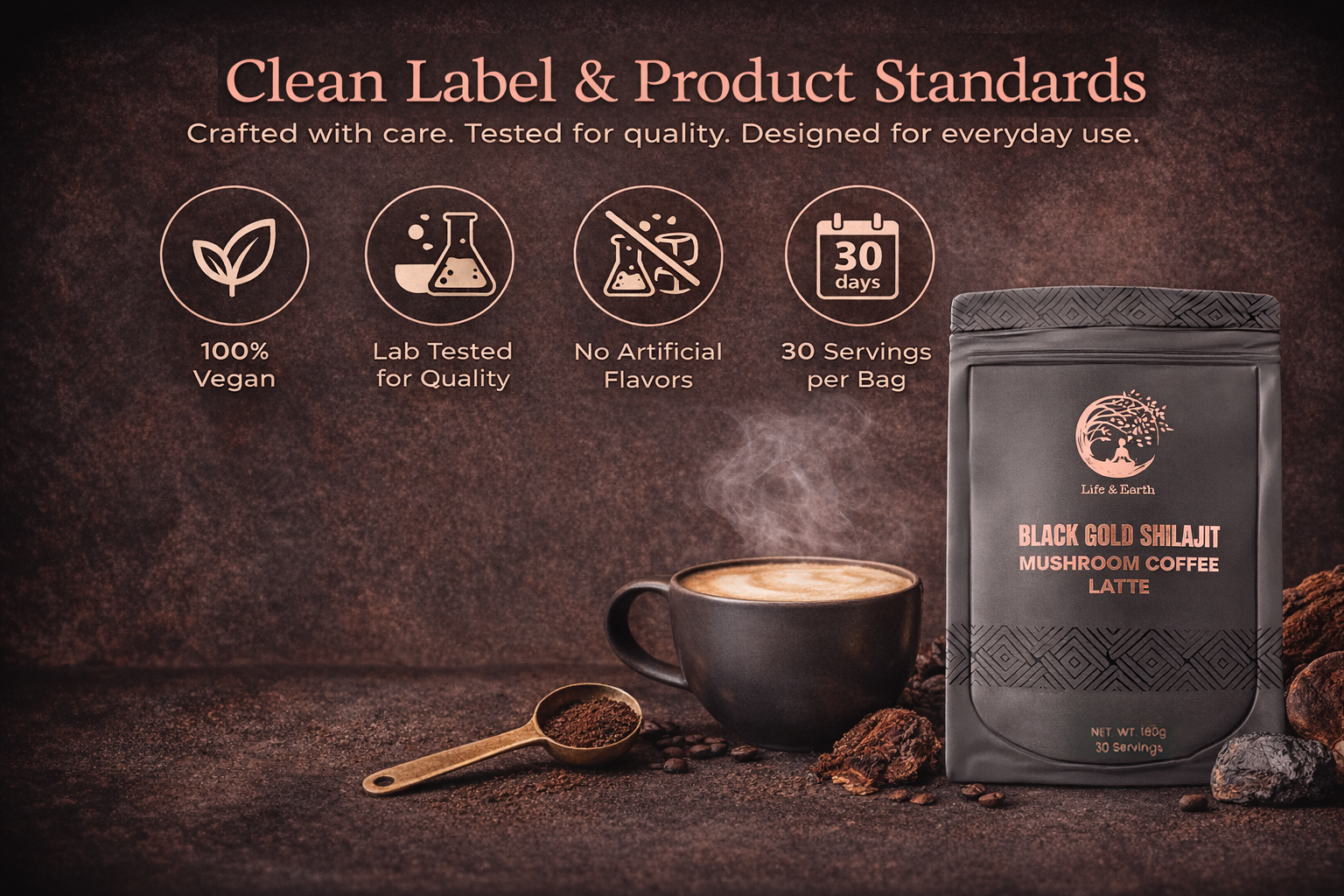 Shilajit Mushroom Latte - Image 7