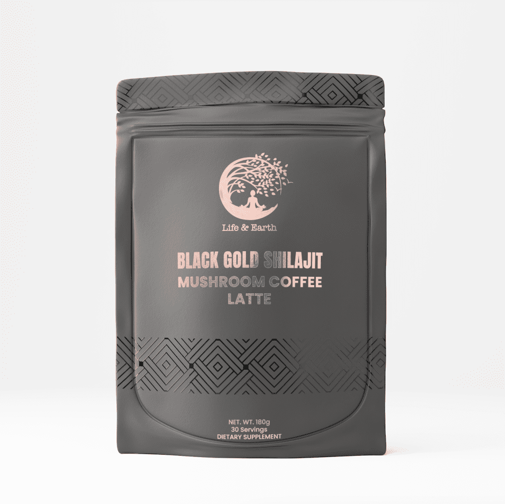 shilajit mushroom latte